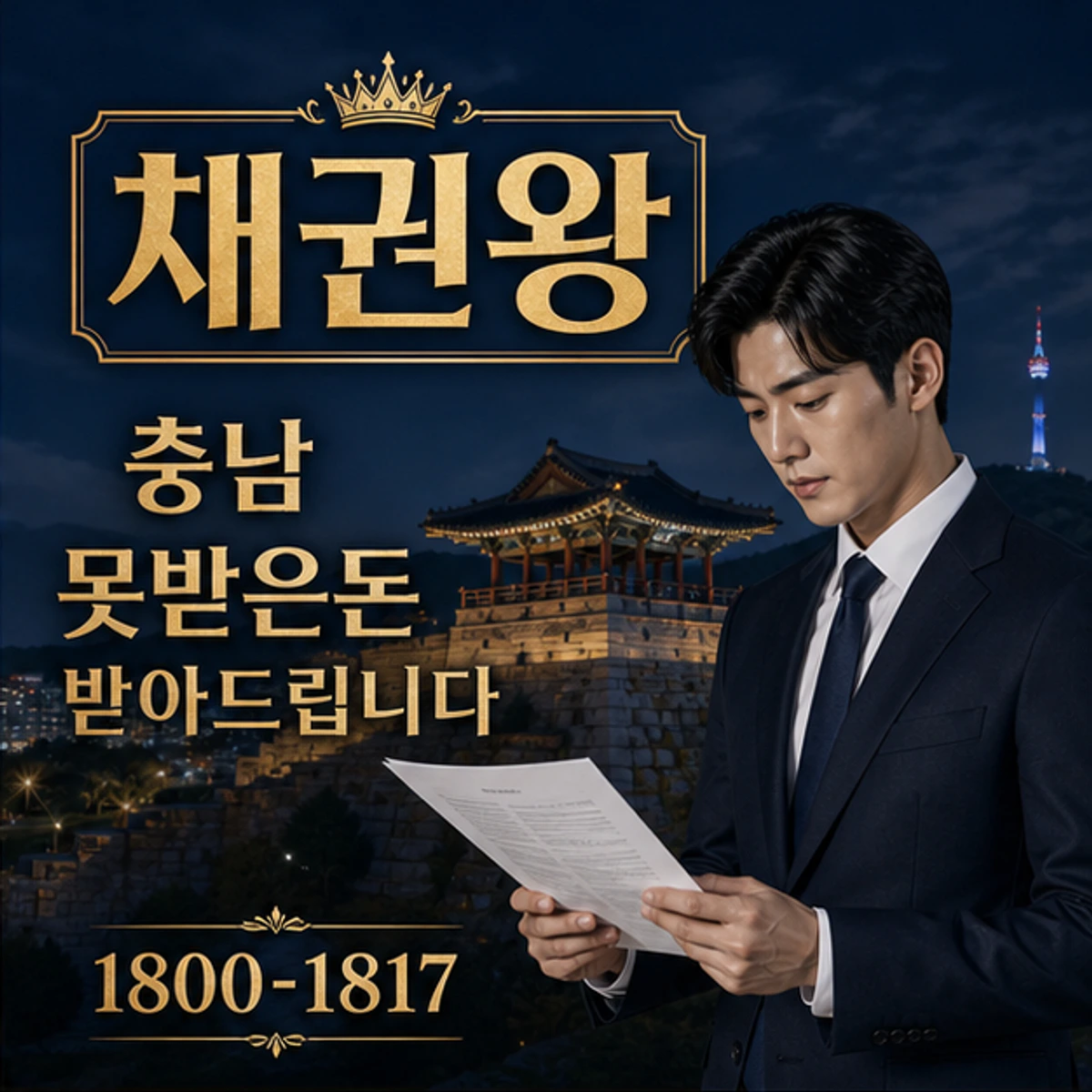 충남 못받은돈 받아드립니다 채권왕 김실장