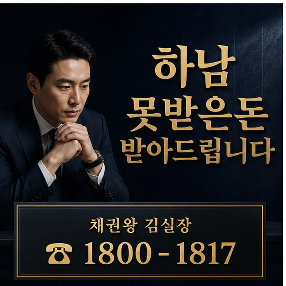 하남 못받은돈 받아드립니다 채권왕 김실장