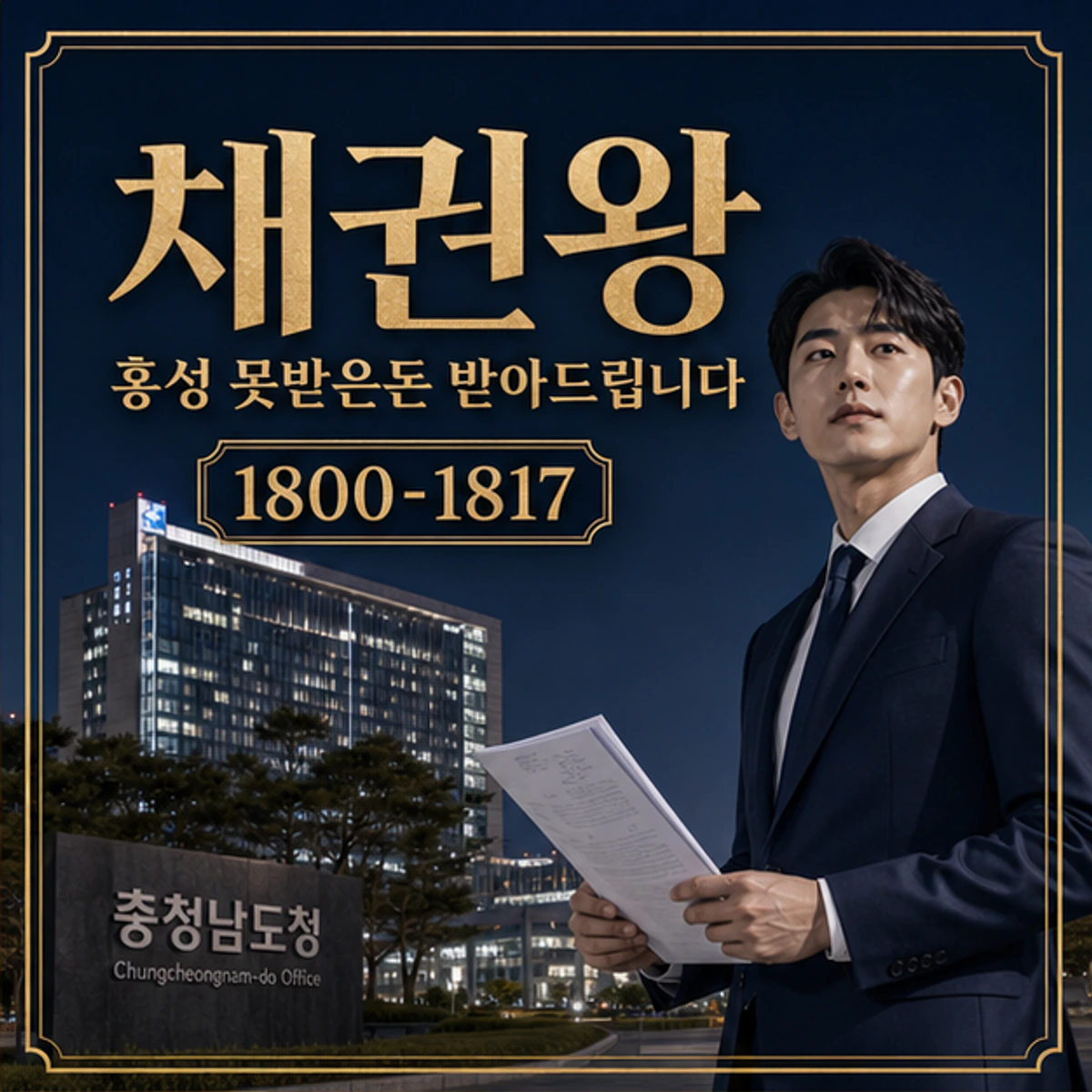홍성 못받은돈 받아드립니다 채권왕 김실장