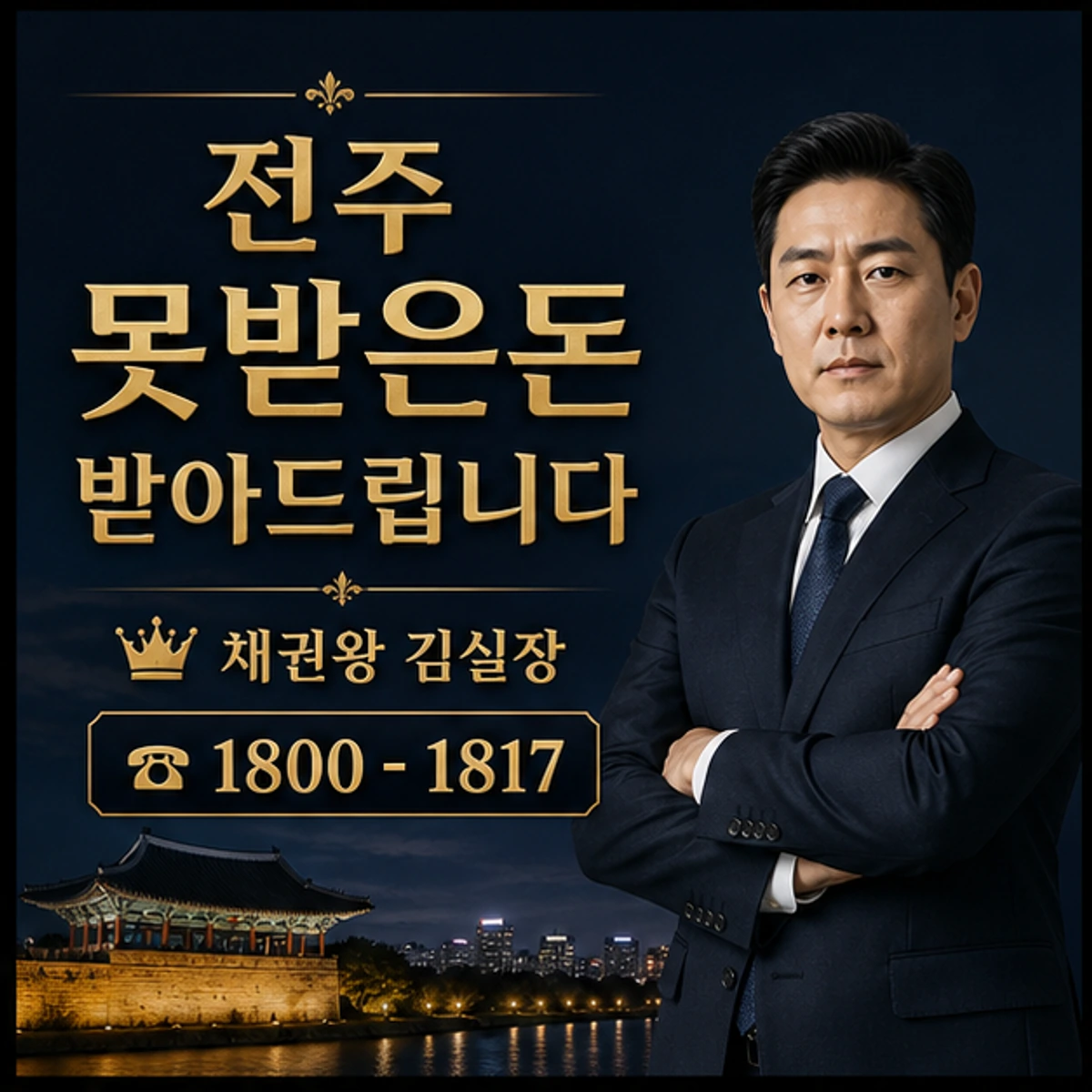 전주 못받은돈 받아드립니다 채권왕 김실장
