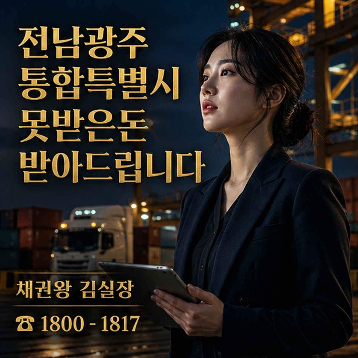 전남광주통합특별시 못받은돈 받아드립니다 채권왕 김실장