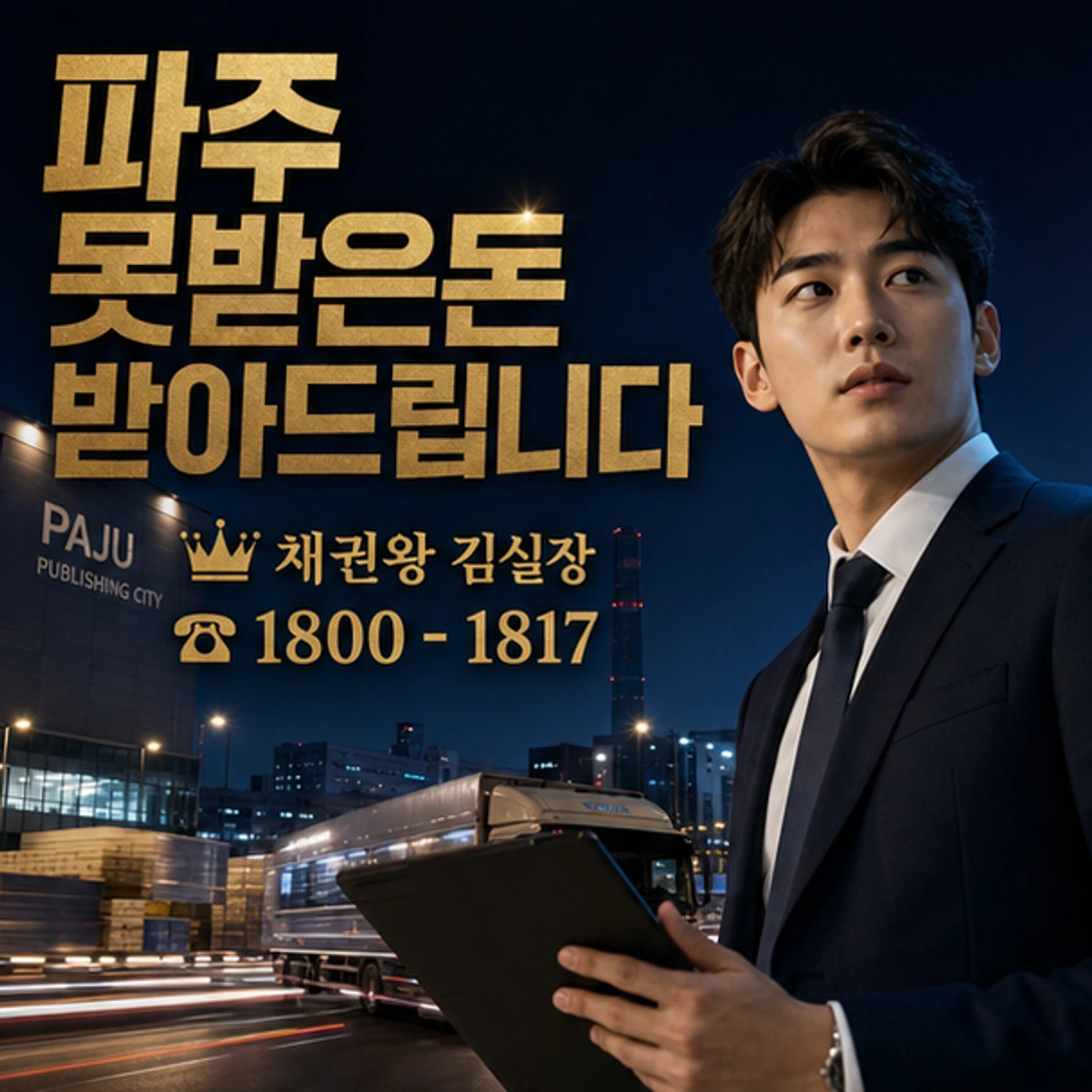 파주 못받은돈 받아드립니다 채권왕 김실장