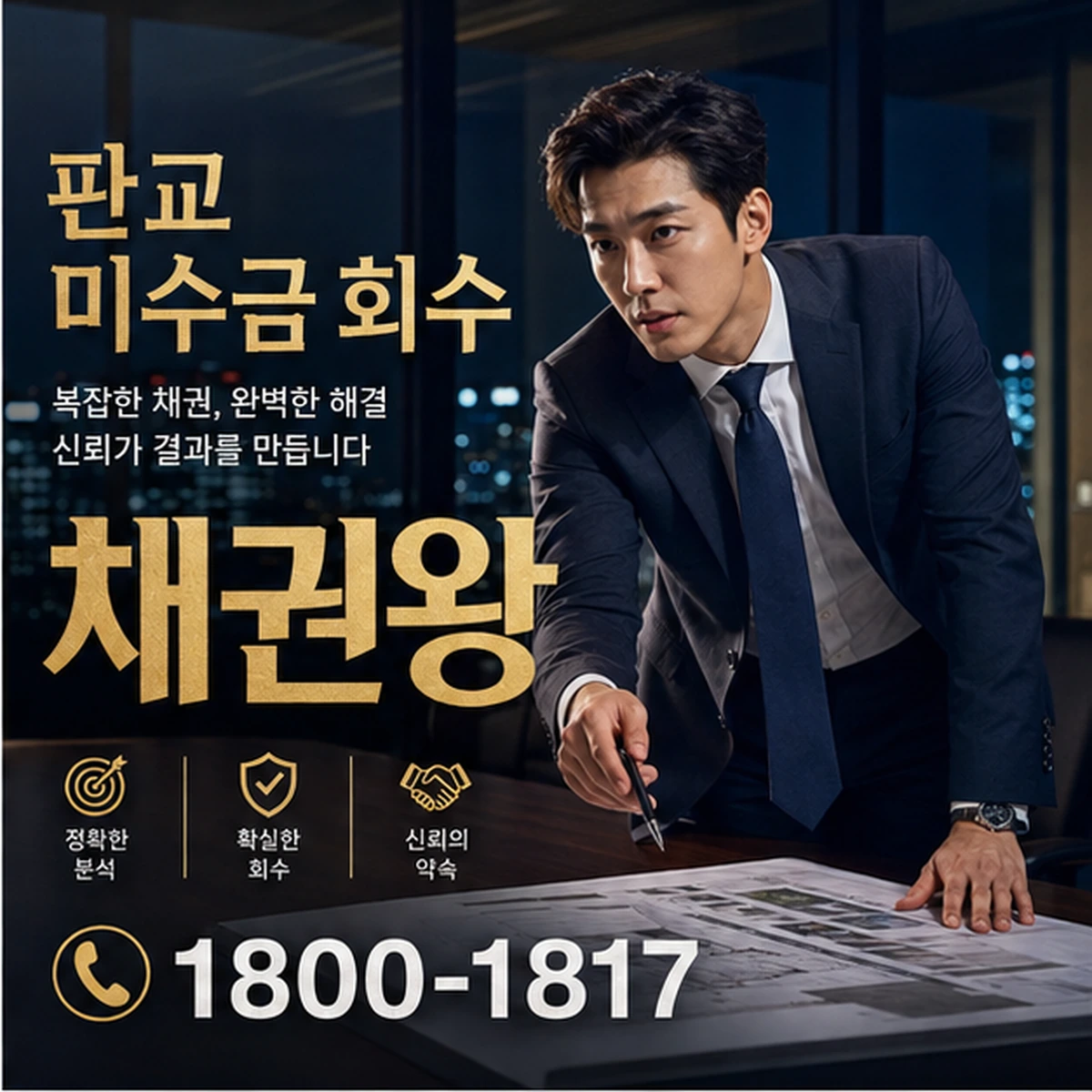 판교 미수금 회수 채권왕 김실장