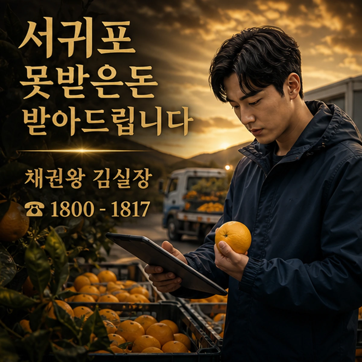 서귀포 못받은돈 받아드립니다 채권왕 김실장