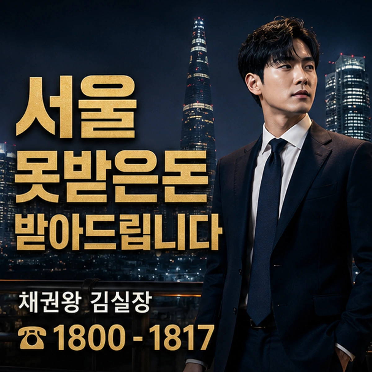 서울 못받은돈 받아드립니다 채권왕 김실장