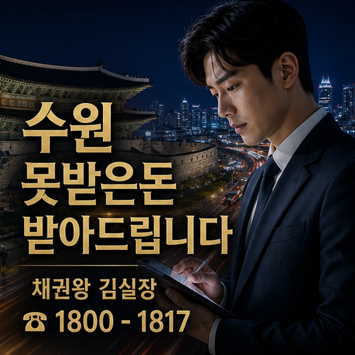 수원 못받은돈 받아드립니다 채권왕 김실장