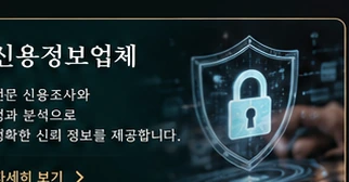 신용정보업체 서비스 카드